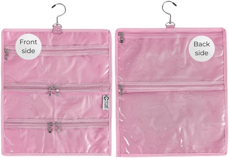 Organizador suspenso de viagem Kendall Country com 14 bolsos transparentes, Cotton Candy, 1 unidade