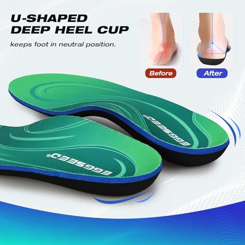 Plantillas ortopédicas soporte arco alto para fasciitis plantar miniatura 5