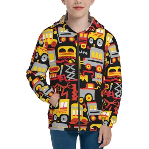 Cars Kid Hoodies Boys Zip Up Sweatshirts Girls Pullover with Pocket3