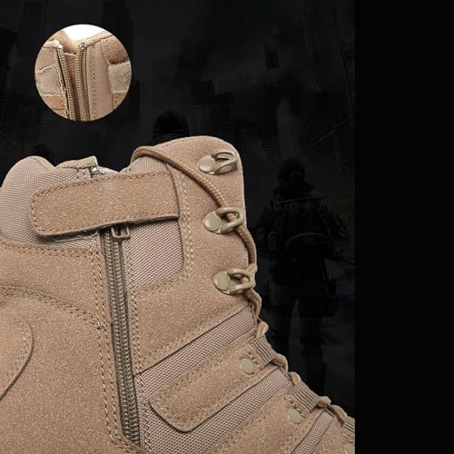 Men's Tactical Boots, Waterproof Hiking Work Boots, Breathable Desert Boots, Lightweight Military Boots, Outdoor Hiking Backpacking Boots, Anti-slip Jungle Boots For Men4