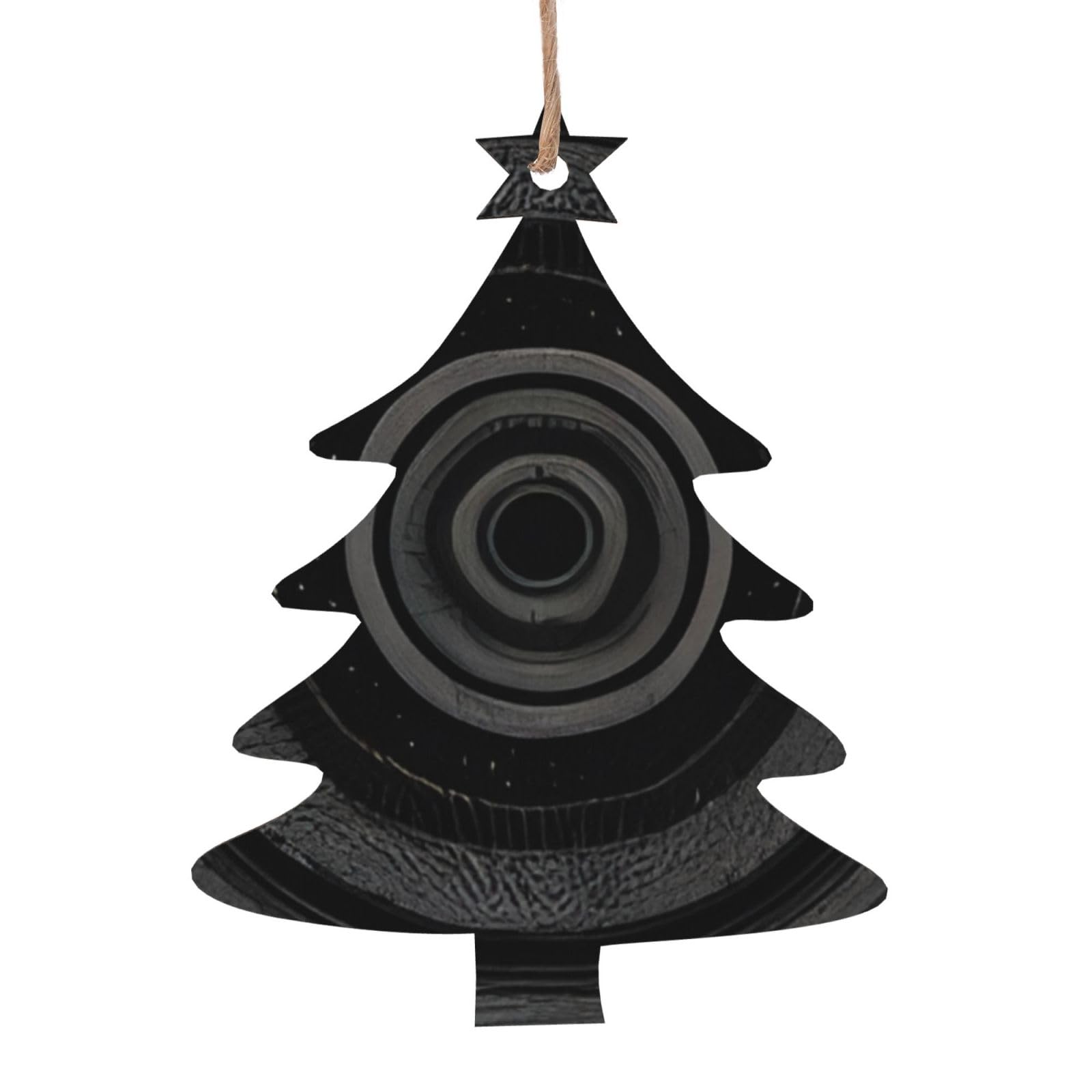 Mandala Christmas Wooden Ornaments Exquisite Handcrafted Wood Hanging Decor with Double-Sided Print, Perfect for Holiday Tree & Home Festive Decoration