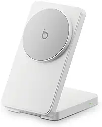 Basike Carregador Sem Fio, Carregador por Indução 15W Compatível para iPhone 16/15/14/13/12 Series e AirPods | Carregamento Rápido com Magnétic | Compatível com Qi (Branco)