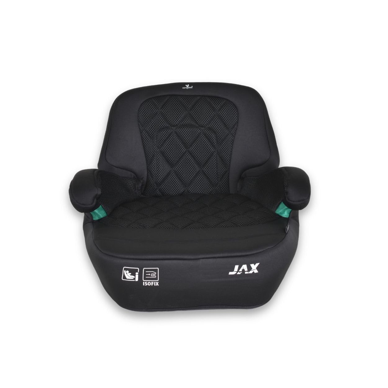 Cangaroo Kindersitz Sitzerhöhung Jax i-Size 125-150cm Gruppe 3 Isofix Top Tether schwarz