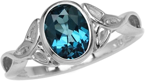 Silvershake Triquetra Trinity - Anillo de plata de ley 925 con diseño de nudo celta