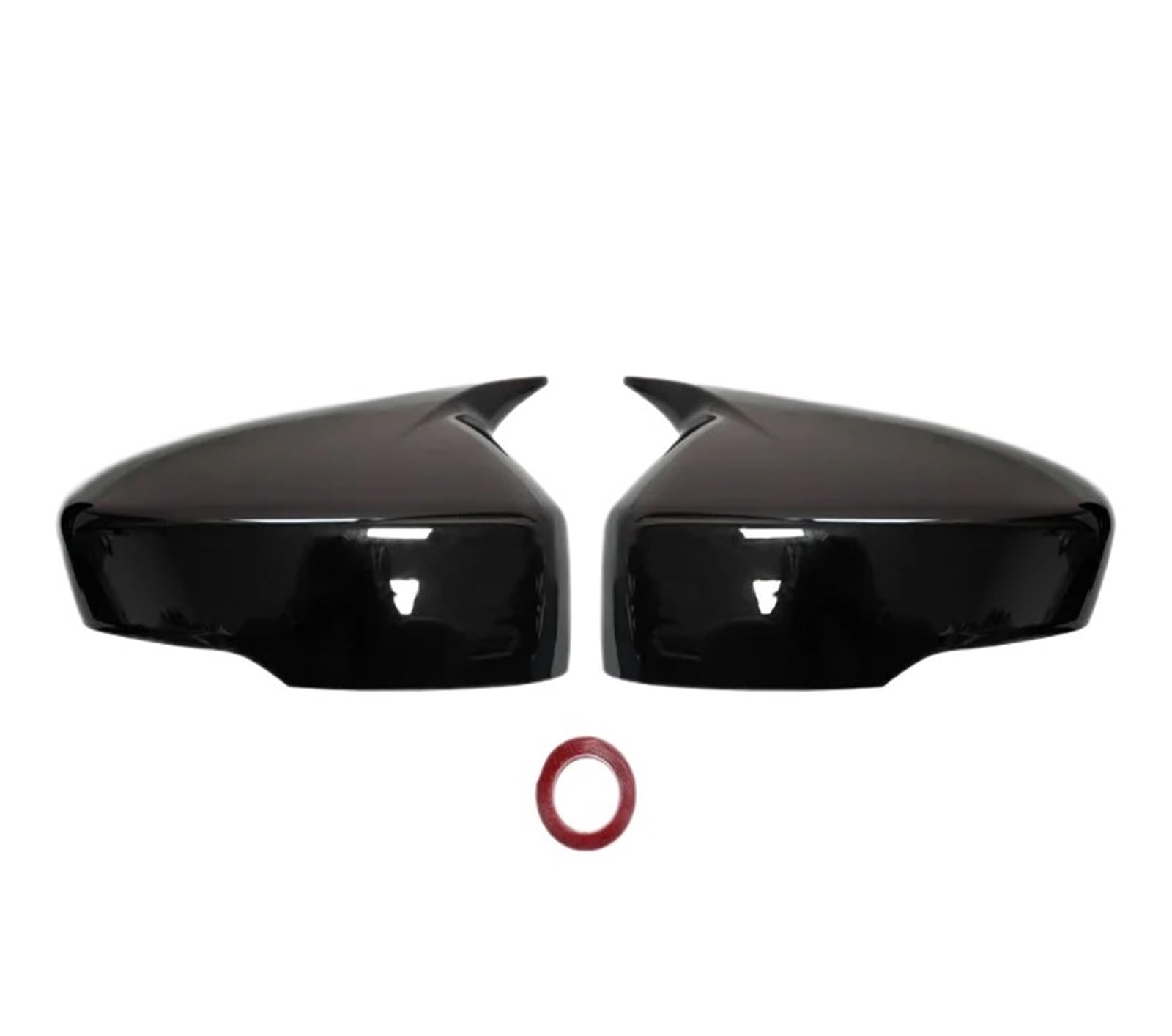 Car Rearview Mirror Caps for Mitsubishi for Eclipse for Cross 2018-2023 Side Door Rearview Mirror Cap Trim Shell Sticker Styling Part Side Wing Door Wing Mirror Cover(Gloss Black)