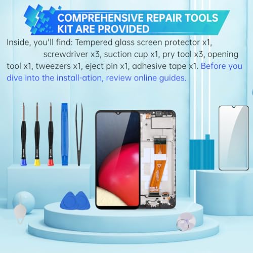 Kit outils de réparation écran LCD tactile pour Samsung Galaxy A02s