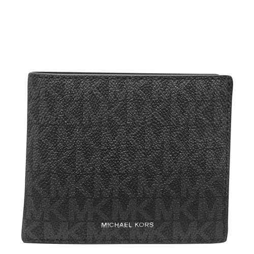 Michael Kors Mens Mason Billfold Wallet Black/MK Signature