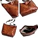 Anopo PU Lether Bolsos de Hombro para Mujer con Ajustable Guitarra Correa Vintage Bolso Tote Hobo Monedero Vegano Bolso a Mao Marrón Imagen de Anopo PU Lether Bolsos de Hombro para Mujer con Ajustable Guitarra Correa Vintage Bolso Tote Hobo Monedero Vegano Bolso a Mao Marrón