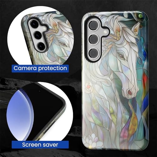 Coque Samsung S24 rigide effet verre teinté relief 3D
