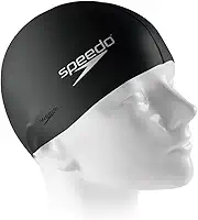 Touca de Natação, Speedo, Flat Cap, Silicone Resistente com Encaixe Confortável,Tamanho Único