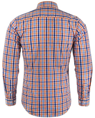 Men's Long Sleeve Button Down Dress Shirt Plaid Classic Casual Shirts2