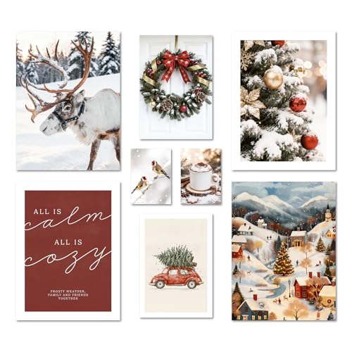 ARTFAVES® Poster Set - CHRISTMAS HOLIDAYS - mehrteilige Wanddeko...