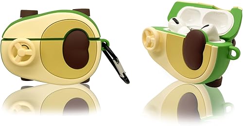 Miniatura 2 de Funda de silicona para Airpods 4ª generación: DDDWJK 3D lindo anime moda divertido genial con llavero, estuche protector compatible con Apple Airpod