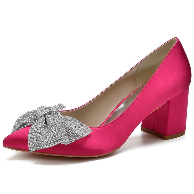 Chaussures à enfiler bout pointu en satin 6 cm pour sublimer les pieds sensibles