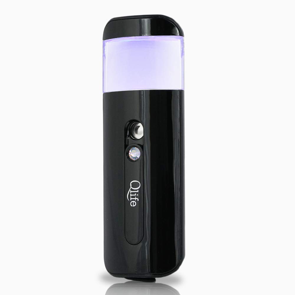 Qlife Hydrogen Rich Water for Skin and Face, Hydrogen Rich Generator (Black)