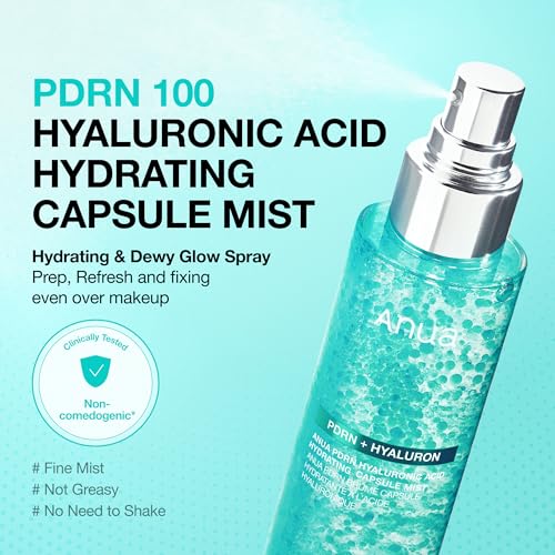 ANUA PDRN Collagen Glow Facial Serum Spray, Hydrating Face Mist, Hyaluronic Acid, dewy glass finish, All Skin Types, Instant Plumping Hydration, Firming Care, Korean Skincare, 3.38 fl oz - Image 3