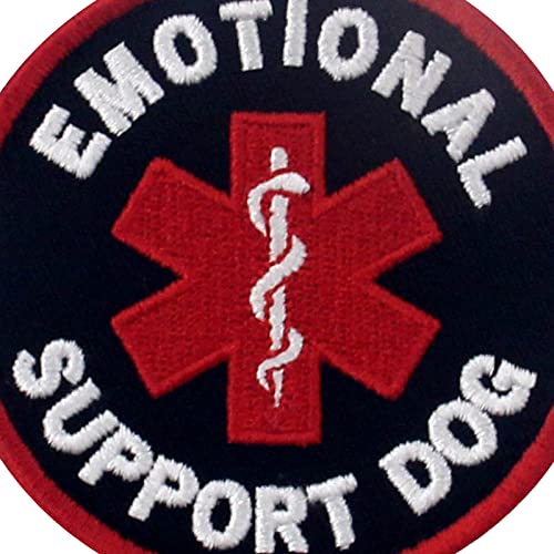 Service Hund Emotionale Unterstützung Hund Bestickter Aufnäher mit Haken- und Flauschbänder
