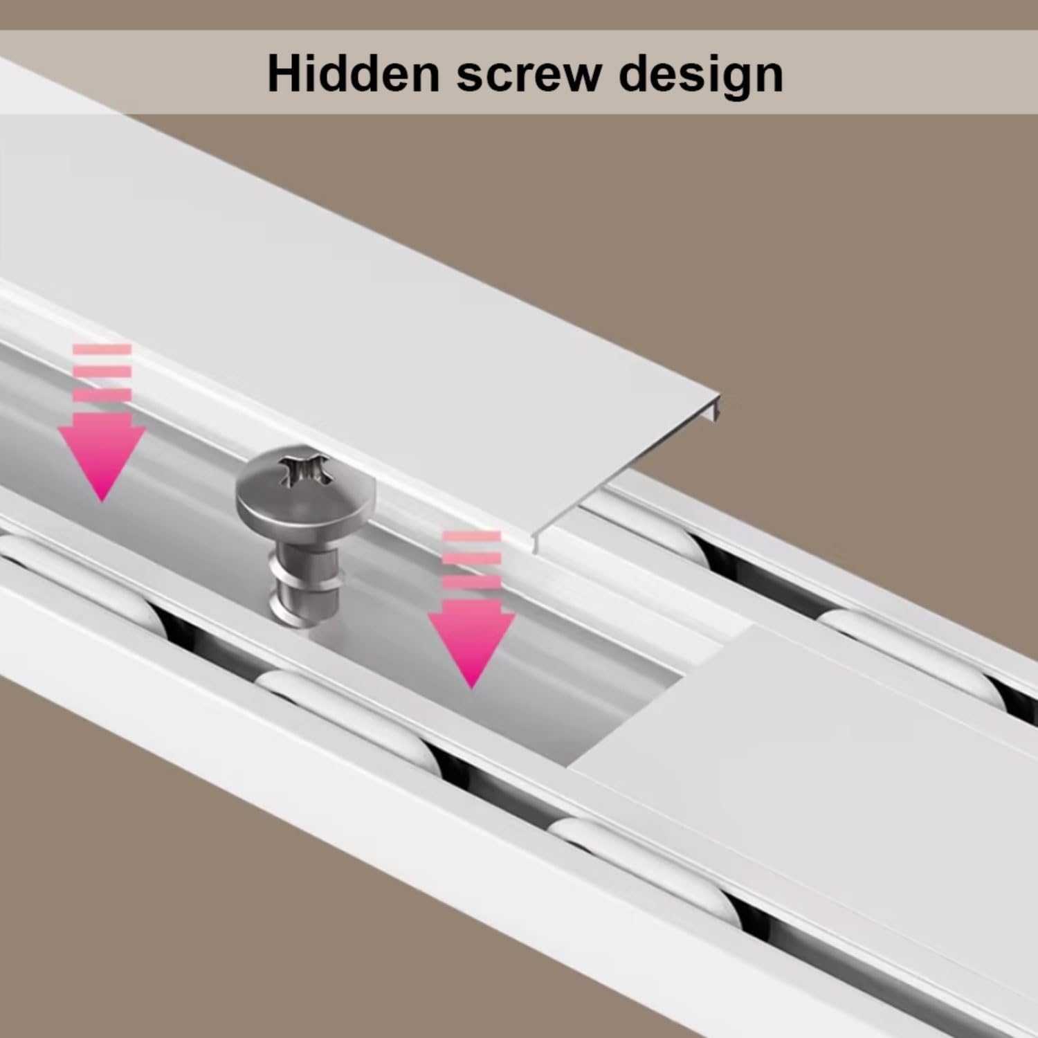Ceiling-Mounted Double Curtain Track for Curtains, Drapes, and Room Dividers,Heavy-Duty Curtain Rails,with Mute Rollers,Blocks Light,for Living Room,Bedroom,Office(Black,2.8m(9.2ft))