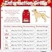 HYLYUN Weihnachten Hund Pullover, Rentier Schneeflocke Outfits mit Leine Loch, Klassische Rollkragen Hundekleidung für Welpen Medium Hund