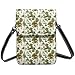 Borsa a tracolla da donna, con stampa di dinosauri, colore verde foresta, piccole borse in pelle per telefono cellulare immagine