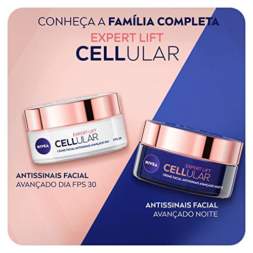 NIVEA Creme Facial Antissinais Cellular Lift Noite 50ml - Creme facial antissinais com bakuchiol pur