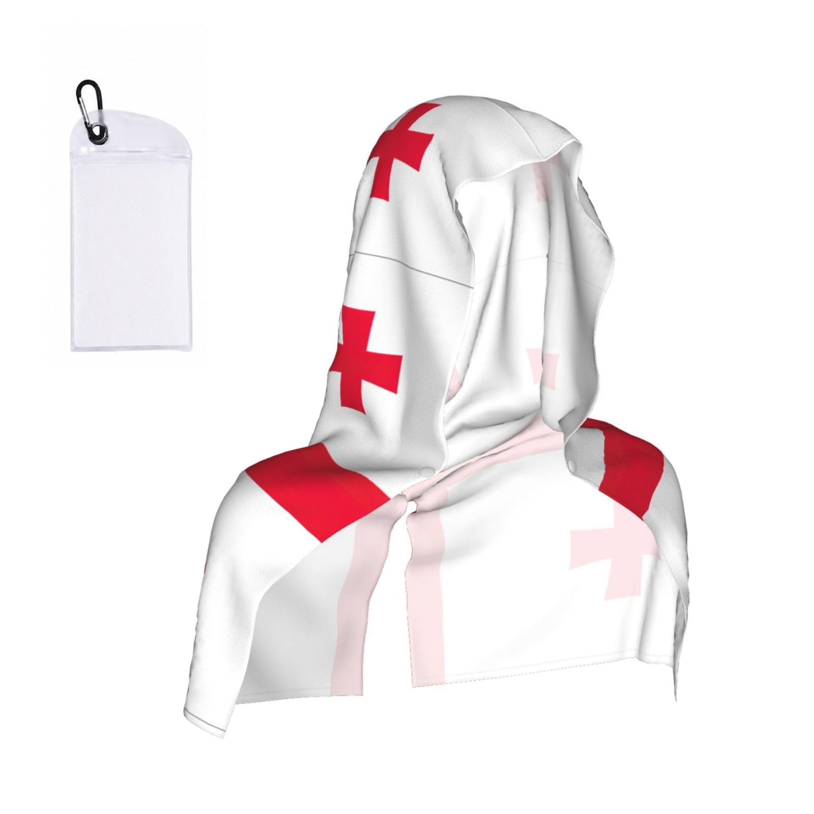 ZYJHYY Flag Of Georgia Print Unisex Swimming Towel Practical Camping Towel Skin-Friendly Cooling Towel For Workout Training