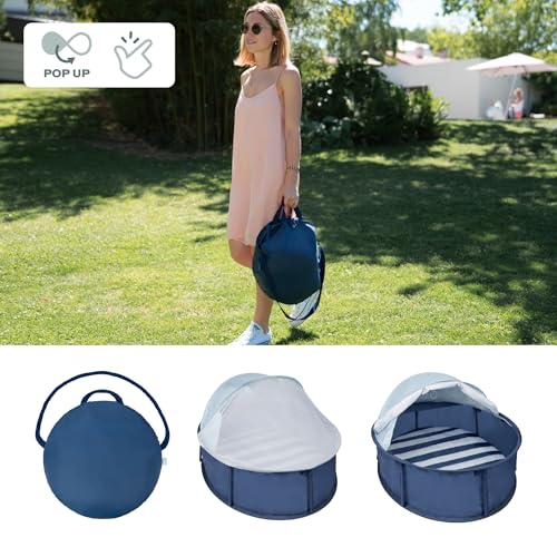 Babymoov Babyni Spielpark & Reisebett mit UV-Schutz LSF 50+ Matrose
