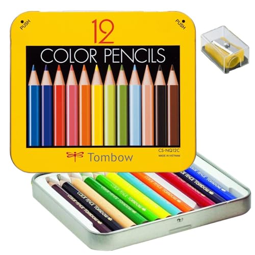 Tombow Mini Colored Pencil Set in Metal Tin 12-Pack