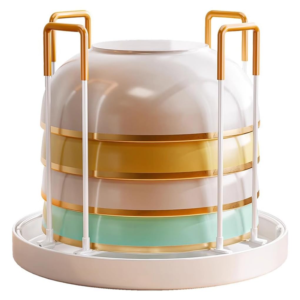 Pequeño estante extensible para secar platos para encimera de cocina, organizador compacto y ajustable de acero al carbono resistente al óxido que ahorra espacio, con tabla de drenaje 1pack