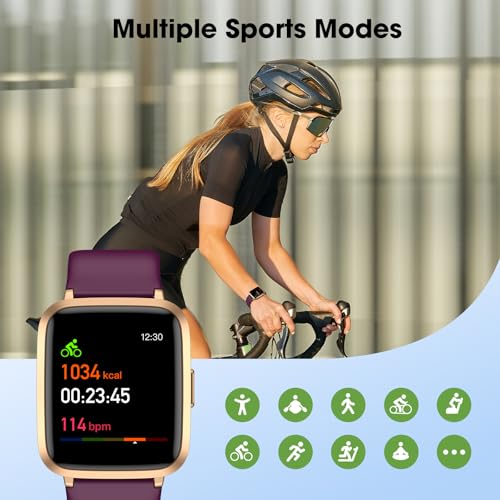 Image of Fitness Tracker Watch with Heart Rate Monitor, Activity Tracker with Pedometer, Sleep Monitor, Calories & Step Counter, IP68 Waterproof Smart Watches for Women Men Fitness Watch for Sports