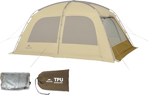 Naturehike Dune Hot Tent with Stove Jack, 117 sq ft 4 Seasons Camping Tent, 2-4 Person Waterproof Large Tent for Family, Car Camping, Picnic, Fishing, 6 Person