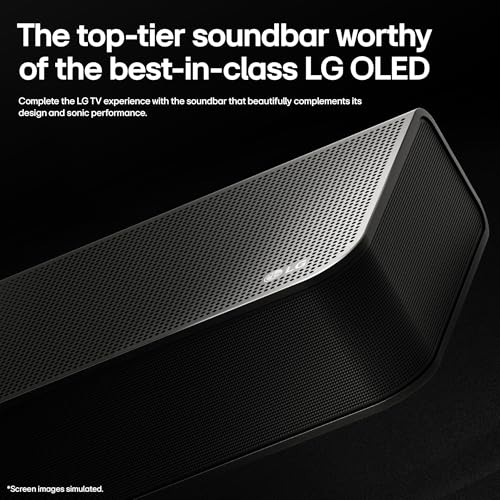 Image of LG S90TY - Smart Sound Bar, 570W, 5.1.3 Channels, Dolby Atmos and DTS Surround Soundbar, Wide Connectivity, Bluetooth, USB, Optical Input, Black