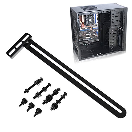 Soporte para ventilador lateral de refrigeración de tarjeta gráfica para CPU con disipador de calor y pad disipador de calor para memoria y disco duro miniatura 3