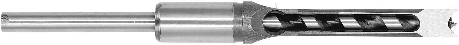 Chisel Drilling Bits, Adjustable Round Shank Square Hole Bit Stable Clamping for Metal for Particle Board(12.7mm)