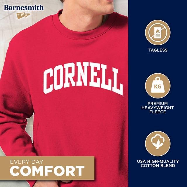 Ivysport Crewneck Sweatshirt, Unisex, Essential Logo, Premium Color Heavyweight Cotton Blend Fleece - Image 3