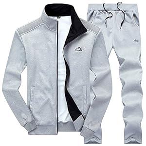 donhobo Herren Jogginganzug Trainingsanzug Sportanzug Fußball Sporthose Hoodie Hose für Gym Warm Tracksuit