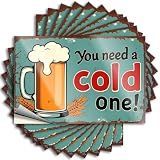 Stickers - Affirmation Case Enjoy A Refreshing Cold Brew Today! for Gamers Men(6X9CM)