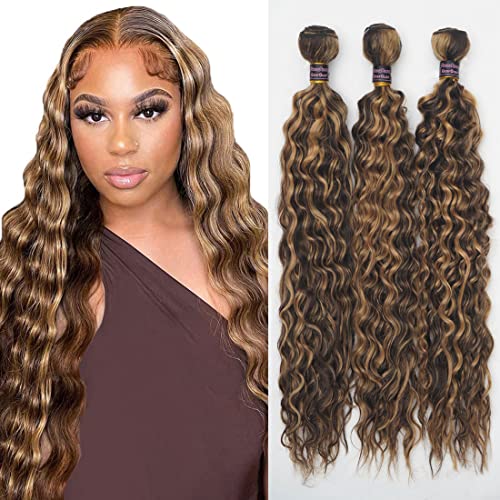 Highlight Human Hair Bundles p427 Deep Wave Bundle Brazilian Remy Hair Bundle 100G/Bundle Ombre Bundles Human Hair Tow Tone Hair Bundle 22 24 26 Inch