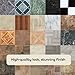 Majestic Self Adhesive 18-Inch Square Vinyl Floor Tiles, 10 Tiles - 18