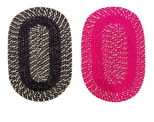 Image of Cotton Outoor Doormat|Handmade Cotton Doormat | Quick Dry, Washable Door Mat for Home, Bathroom & Bedroom (33X53 CM)