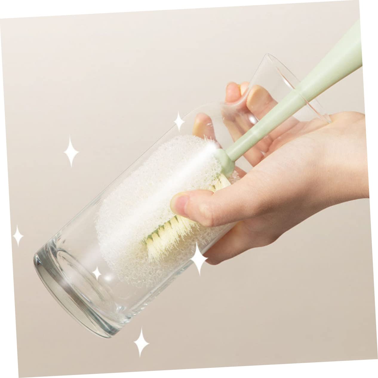 3 Set Pennello A Tazza Spazzola Per Bottiglie Spazzola Per La Pulizia Delle Bottiglie Scovolino Per Bottiglie A Manico Lungo Spazzola Per La Pulizia Delle Tazze Spugna 3 Pezzi*3