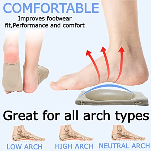 Image of 1Pair Orthopaedic Arch Support For Flat Feet Insoles and Silicone gel Pads Plantar Fasciitis Arch Socks Heel Cushion pad flat foot arch support for women