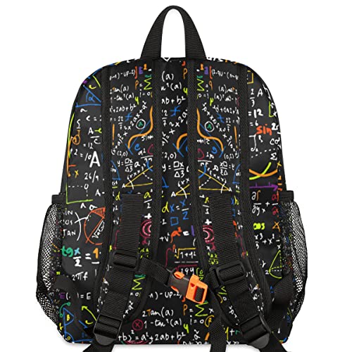 Math Backpack For Kids, Colorful Math Science Geometric Lightweight Waterproof Toddler Backpacks For Boys Girls, Perfect For Preschool Nursery Kindergarten With Chest Strap For School Travel Sports #TOP3
