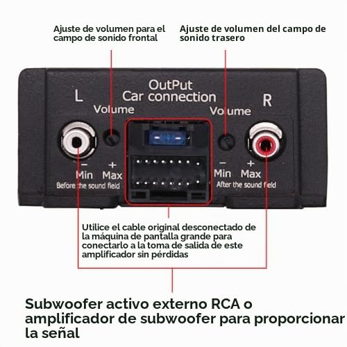 Amplificador para Automóvil de 4 Canales, Amplificador de Potencia 80Wx4 con Transformador de Cobre Puro para Audio Mejorado, Conexión Plug and Play, Compatible con la Mayoría