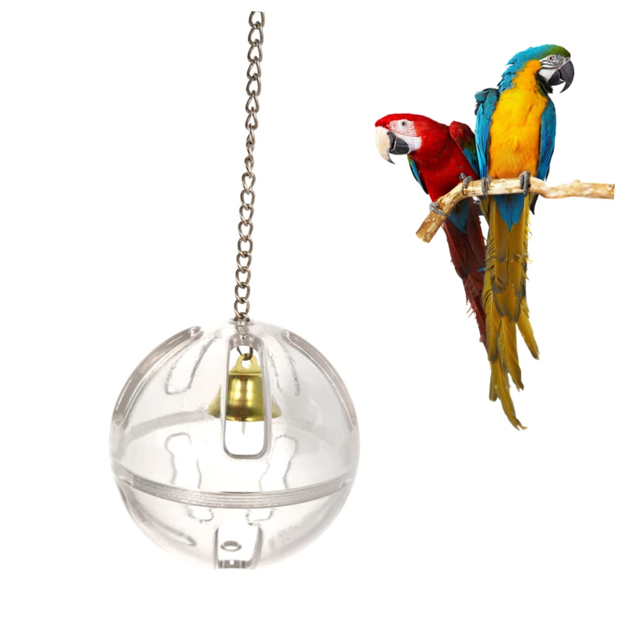 Palla Foraggiamento Per Pappagalli - Giocattolo Interattivo Con Distributore Dolcetti