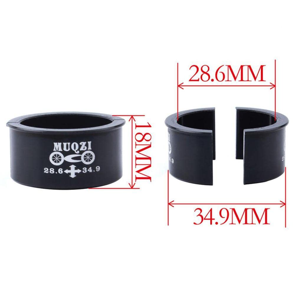 T TOOYFUL Adattatore per Fascetta per Deragliatore Anteriore per Bicicletta Mountain Bike da 28,6 A 34,9 Mm