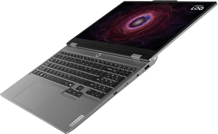 Image of Lenovo LOQ 15.6 inch Full HD Gaming Laptop, AMD Ryzen 5 7235HS(Beat Intel Core i5-1155G7), GeForce RTX 4050, White Backlit, 32GB RAM DDR5 2TB SSD, Windows 11, Luna Grey, w /USB Hub, W /GaLiMu