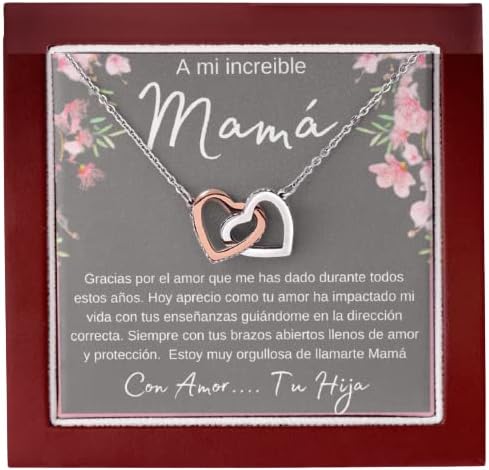 Regalo para mamá madre e hija collar de día de las Madres cumpleaños de mamá Joyeria para mujer collar de regalo para mamá abuela mujer esposa
