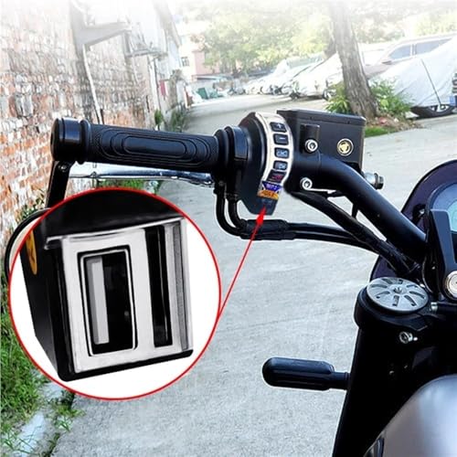 Parlante inalámbrico para manillar de motocicleta con luz y radio miniatura 7