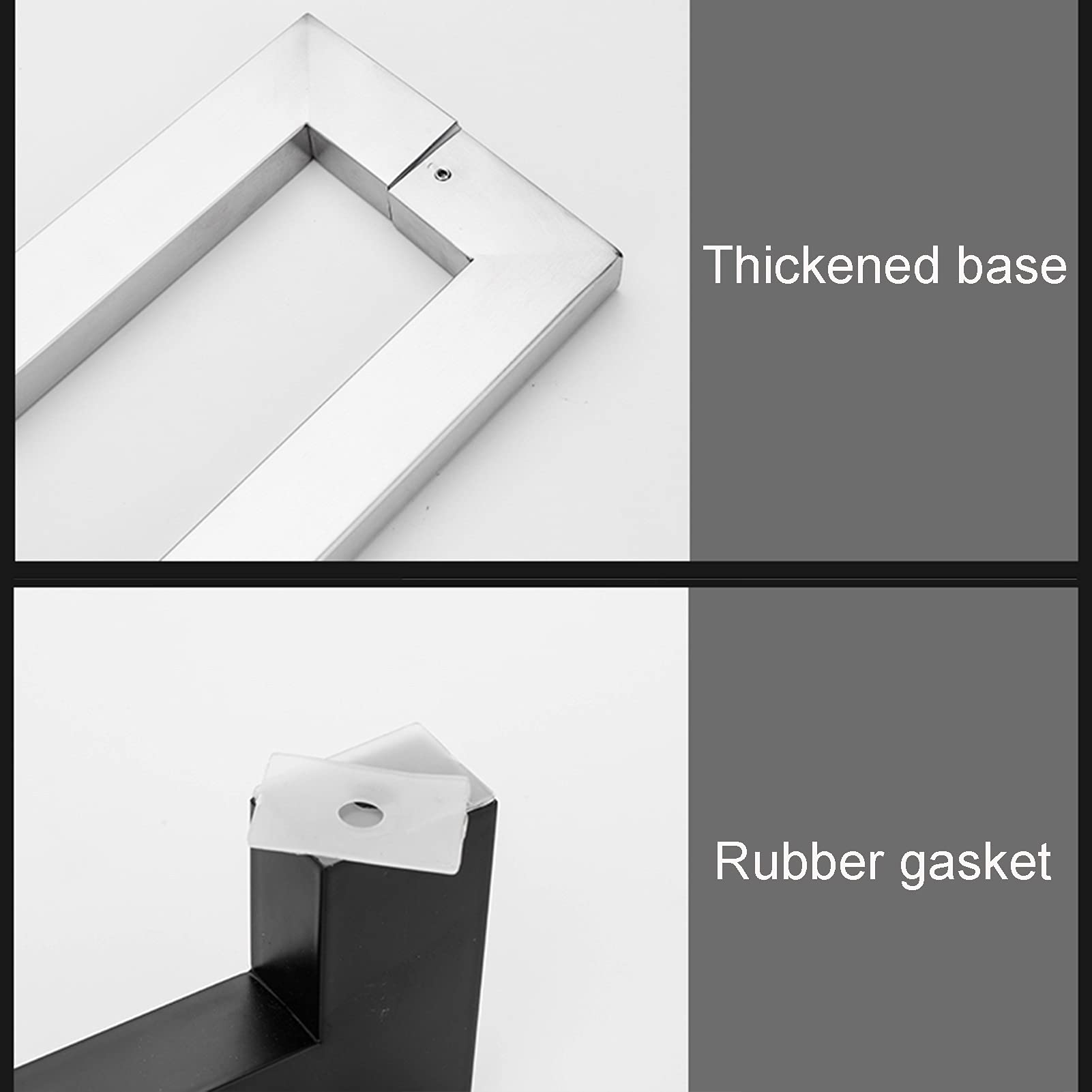 Maniglia per porta in vetro per doccia, maniglie in acciaio inossidabile accoppiato, set di ricambio pomelli per porta per bagno, schermo interno/esterno (dimensioni : 120cm)